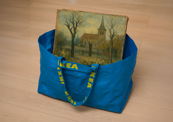 Van Gogh dans un sac ikea_Fox détectives
